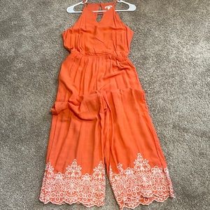 Brand new Francesca’s orange jumpsuit